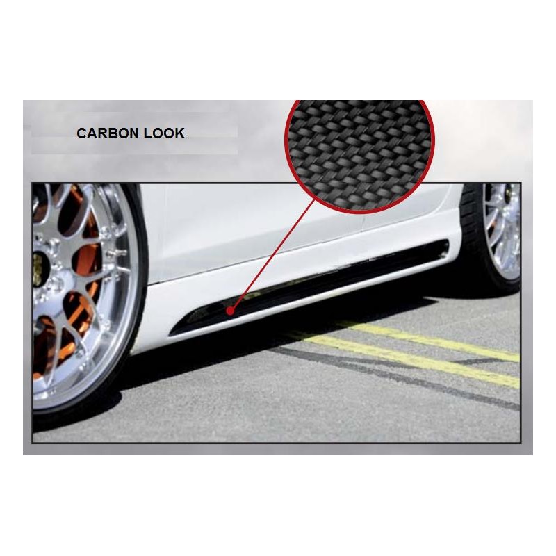 Faldones laterales Iqz y der Golf 6 CARBON LOOK