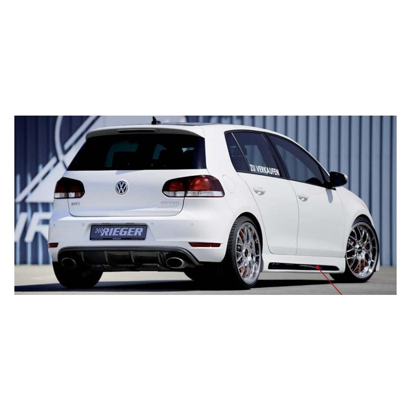 Anadido faldon tras VW Golf 6 solo GTI para escapes de serie Iqz