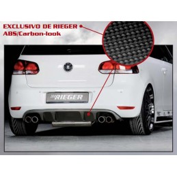 Anadido faldon tras VW Golf 6 ABS no GTI para escape Iqz CARBON
