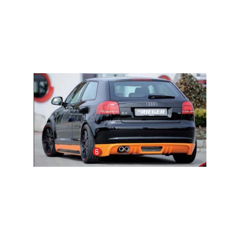 Anadido paragolpes tras Audi A3 8P 3  5 P ABS