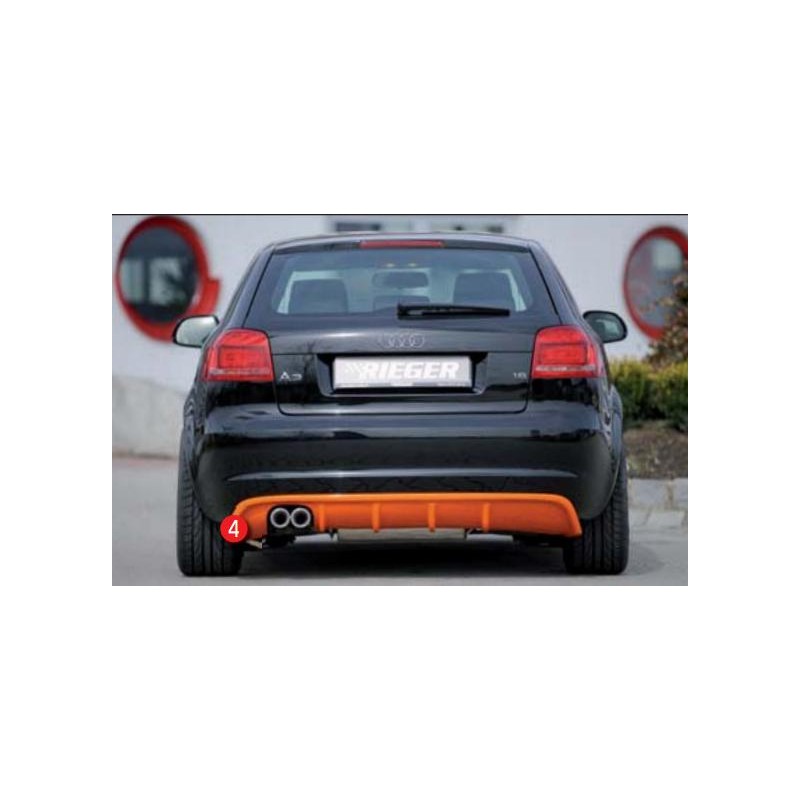 Anadido paragolpes tras Audi A3 8P 3  5 P ABS