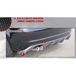 Anadido paragolpes tras Audi A3 8P 3  5 P CARBON LOOK