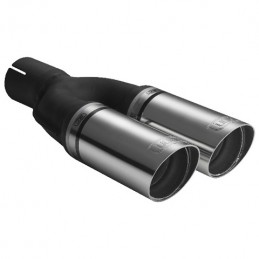 Cola de escape Doble salida  O60x220 mm