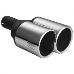 Cola de escape doble O100x140 120x220mm izquierda