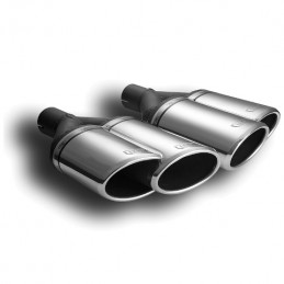 Cola de escape doble 160x65x200mm izquierda