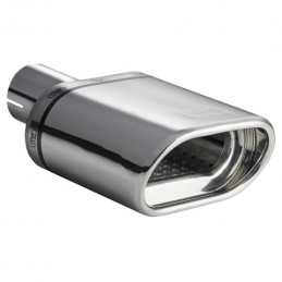 Cola de escape  oval 145x75x140 RVS