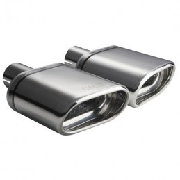 Cola de escape oval 145x75x140 izquierda