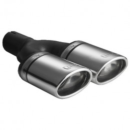 Cola de escape ovaal 95x65x200 RVS