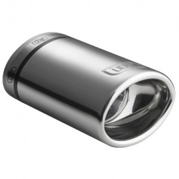 Cola de escape  ovaal 95x65xL120 30 42mm RVS
