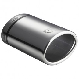 Cola de escape ovaal 95x65xL120 40 55mm RVS