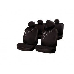 FUNDA TEXTIL ASIENTOS  quot TALLO quot  NEGRA