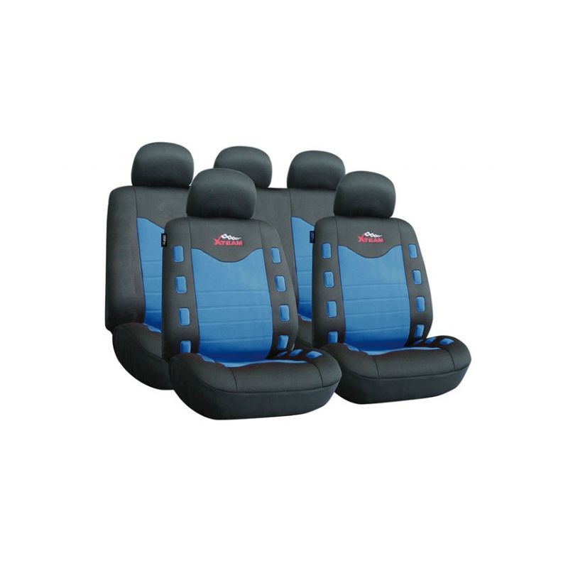 FUNDA TEXTIL PARA ASIENTOS  quot X TEAM quot   AZUL