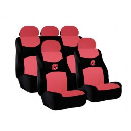PACK FUNDA CUBREVOLANTE ALMOHADILLAS  quot DRAGON quot  ROJO