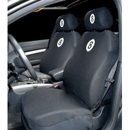 FUNDA TEXTIL PARA ASIENTOS  quot 8 BALL quot   4PCS