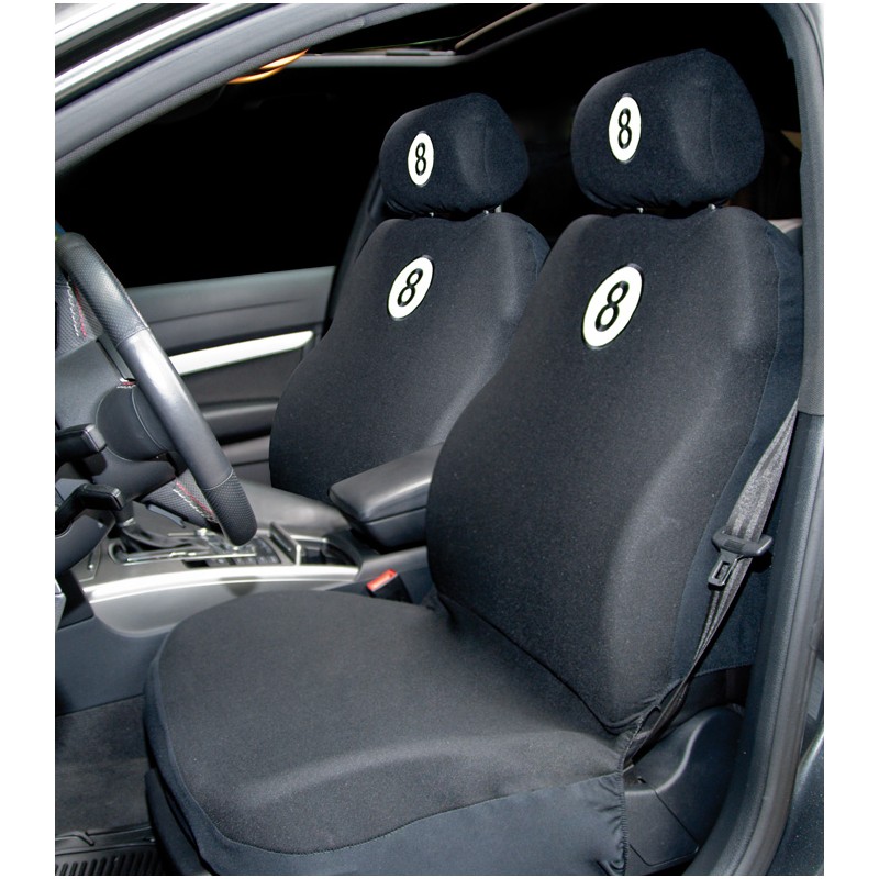 FUNDA TEXTIL PARA ASIENTOS  quot 8 BALL quot   4PCS