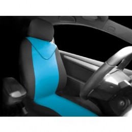 FUNDA TEXTIL ASIENTOS  quot UNICORN quot  2 PCS AZUL NEGRO