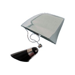ANTENA FUNCIONAL tipo GPS  quot FM AM quot  ADHESIVA CROMADA