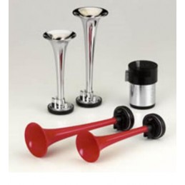 Jgo bocina 2 Trompetas plastico rectas 24v 