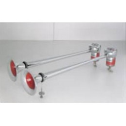 Jgo bocina 2 tromp  aluminio 12 24V 2notas alternativas sonido u