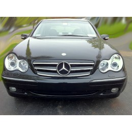 Parrilla delantera Mercedes W203 00 06 Negra look W204