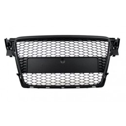 Parrilla sin logo Audi A4 B8 07  negra tipo RS4
