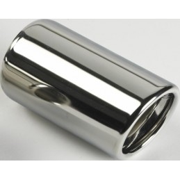 Cola de escape redonda 80mm 45 60mm inox