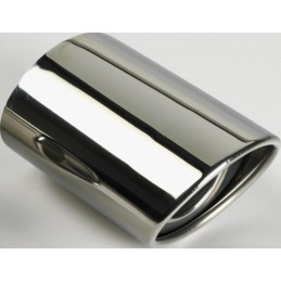 Cola de escape oval 120x80mm 45 60mm inox