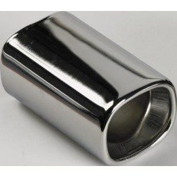 Cola de escape rectangular 76x90mm 45 60mm inox