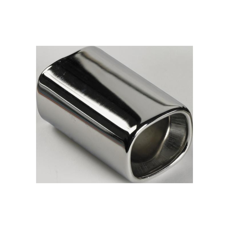 Cola de escape rectangular 76x90mm 45 60mm inox