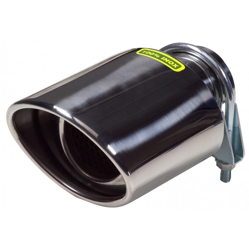 Cola de escape oval 117x85mm 45 64mm inox