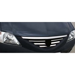 Parrilla Frontal  Sedan  Acero Inoxidable DACIA LOGAN 2005 gt  6 pi
