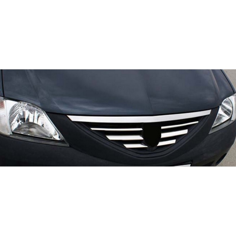 Parrilla Frontal  Sedan  Acero Inoxidable DACIA LOGAN 2005 gt  6 pi