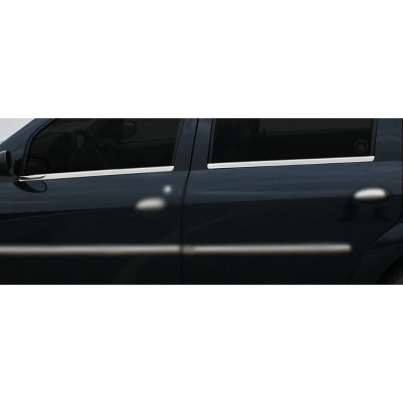 Tira Marco Ventana  Sedan  Acero Inoxidable DACIA LOGAN 2005 gt  4 