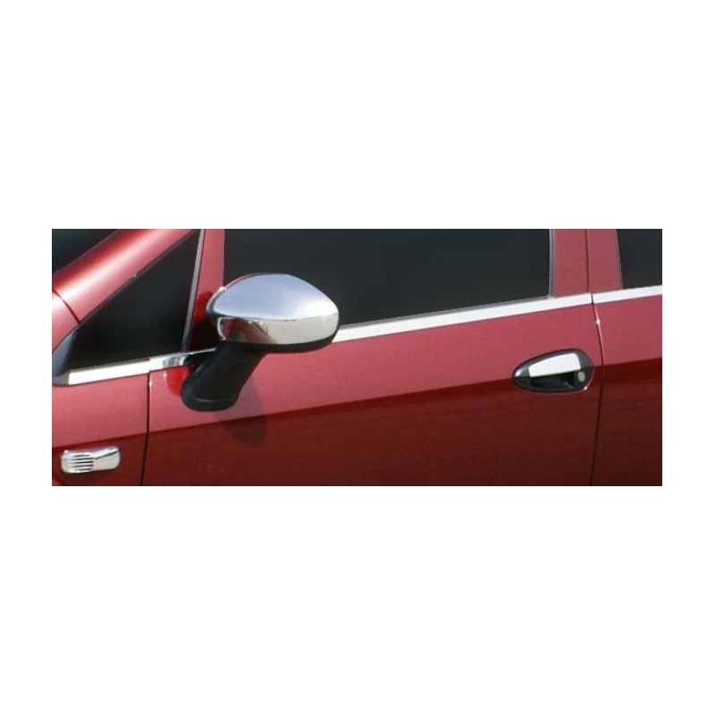 Cubre Espejos Retrovisores Acero Inoxidable FIAT LINEA 07 06 gt  2 