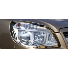 Cubre Optica delantera Acero Inoxidable FIAT DOBLO 07 06 gt  2 unid