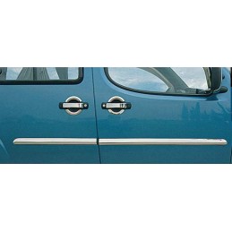 Tiras Laterales Acero Inoxidable FIAT DOBLO 07 00 gt  4 unidades