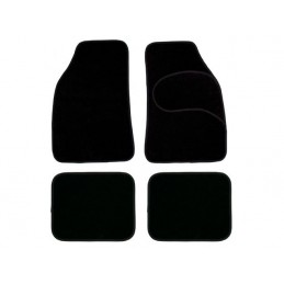 ALFOMBRA MOQUETA 485x650MM 395x325MM  NEGRA  4 PCS