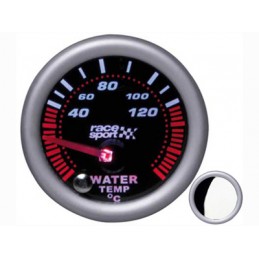 TERMOMETRO TEMPERATURA AGUA  quot MIRROR LOOK  C LUZ DIA 52MM 12V