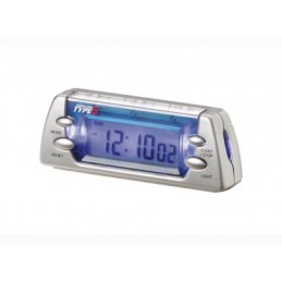 RELOJ DIGITAL CON 2 LEDs AZULES 8X10X30 CM