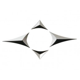 EMBLEMA CROMADO  quot STAR quot  75 X 35    25 X 40