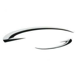 EMBLEMA CROMADO  quot HALF MOON quot  190 X 20     95 X 10