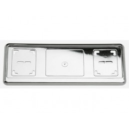 SOPORTE MATRICULA  quot AVANTGARDE quot  ABS CROMADO 36x14 CM
