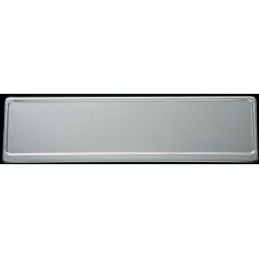 PLACA BASE MATRICULA INOX   quot TAMANO EUROPEO