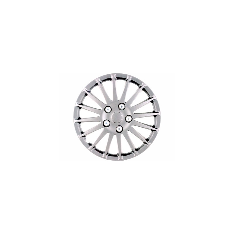 JUEGO TAPACUBOS 14 quot   quot MONZA quot  PLATA
