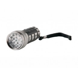 LINTERNA ALUMINIO 17 LEDs C PILAS INCLUIDAS 11X4 CM