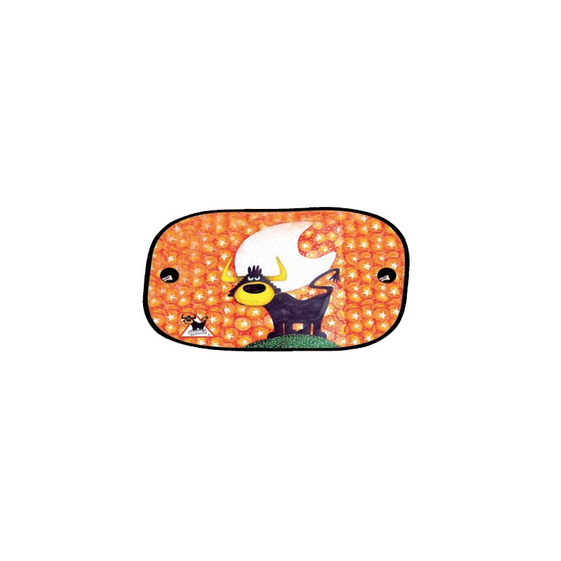 PARASOL TRASERO  quot ANIMALS ON BOARD quot  100x50CM  TORO