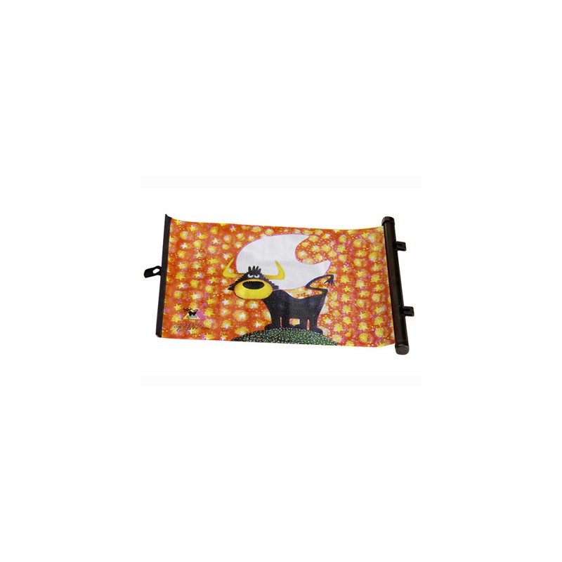 CORTINILLA LATERAL  quot ANIMALS ON BOARD quot  49X36CM TORO
