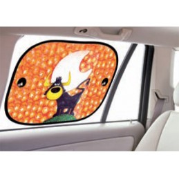 PARASOL LATERAL  quot ANIMALS ON BOARD quot  44X36CM  TORO