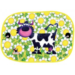 PARASOL LATERAL  quot ANIMALS ON BOARD quot  44X36CM  VACA
