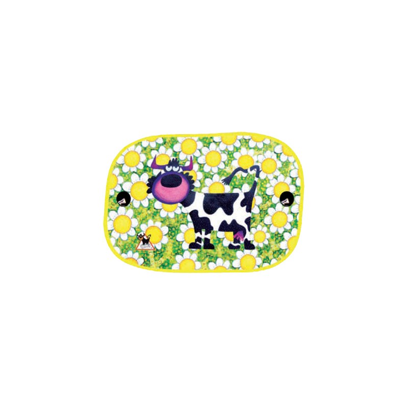 PARASOL LATERAL  quot ANIMALS ON BOARD quot  44X36CM  VACA